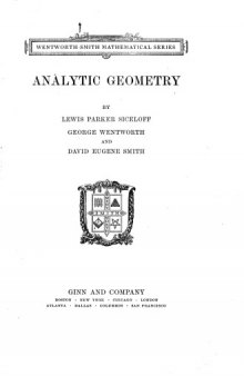 Analytic geometry 