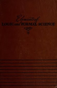 Elements of Logic and Formal Science 