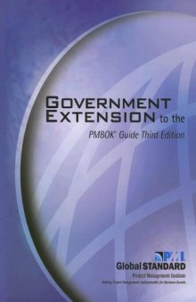 Government Extension to the PMBOK Guide