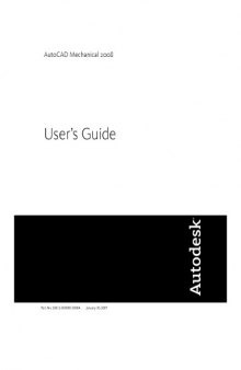 AutoCAD Mechanical 2008 Users Guide