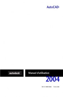 Cours Autocad - Manuel D'Utilisation 2004
