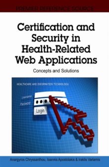 Certification and Security in Health-Related Web Applications: Concepts and Solutions