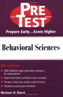 Behavioral Sciences: PreTest Self-Assessment and Review,  9th Edition