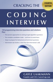 CRACKING THE CODING INTERVIEW - FOURTH  EDITION