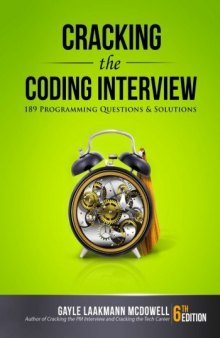Cracking the Coding Interview: 189 Programming Questions and Solutions