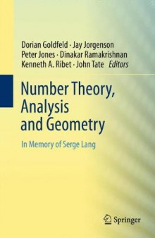 Number Theory, Analysis and Geometry: In Memory of Serge Lang  