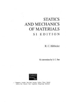 Statics and mechanics of materials