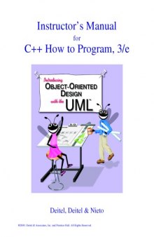 Instructor's Manual for C++ How to Program, 3rd Ed.