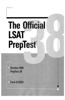 LSAT PrepTest 38