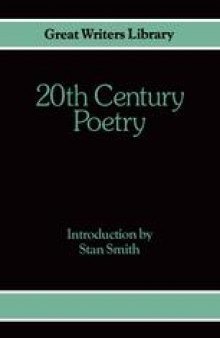 20th-Century Poetry