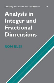 Analysis In Integer And Fractional Dimensions