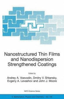 Nanostructured thin films and nanodispersion strengthened coatings, Volume 155