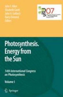 Photosynthesis. Energy from the Sun: 14th International Congress on Photosynthesis