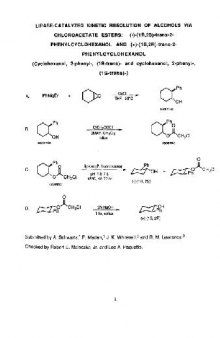 Organic Syntheses Volume 69 
