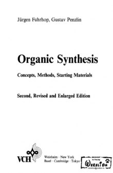 Organic syntheses- Concepts, Methods, Starting Materials