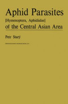 Aphid Parasites (Hymenoptera, Aphidiidae) of the Central Asian Area