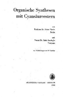 Organische synthesen mit cyansaureestern