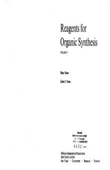 Reagents for Organic Synthesis, Volume 7