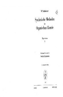 Synthetische Methoden der Organischen Chemie