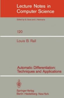 Automatic Differentiation: Techniques and Applications