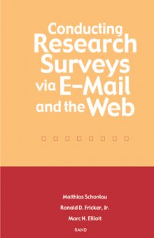 Conducting Research Surveys via E-Mail and the Web
