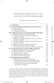 Investment Arbitration and the Law of Countermeasures