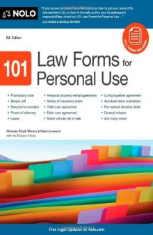 101 Law Forms for Personal Use (8th Ed)    