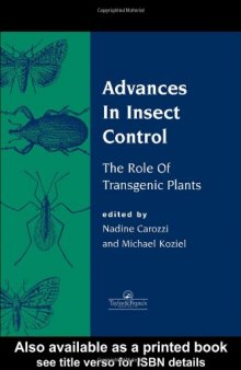 Advances In Insect Control: The Role Of Transgenic Plants