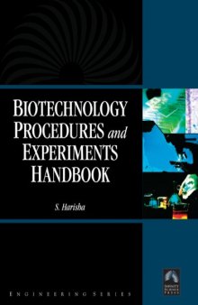 Biotechnology Procedures and Experiments Handbook with CD-ROM(Engineering)(Biology)