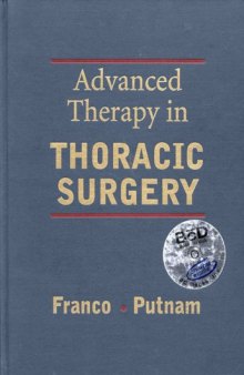 Advanced Therapy in Thoracic Surgery 1st edition