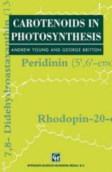 Carotenoids in Photosynthesis