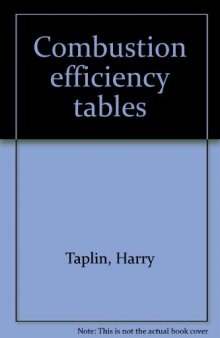 Combustion efficiency tables