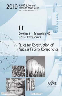ASME BPVC 2010 - Section III, Division 1, Subsection ND: Class 3 Components 