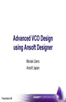 Advanced VCO Design using Ansoft Designer