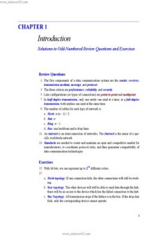 Data Communications and Networking Solution Manual 