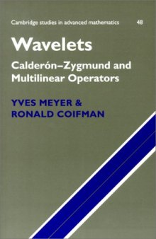 Wavelets. Calderon-Zygmund and multilinear operators