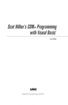 COM + Programming with Visual Basic : The Authoritative Solution