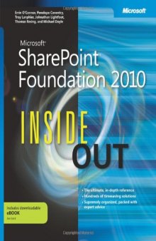 Microsoft SharePoint Foundation 2010 Inside Out  