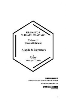 Resins for Surface Coatings. Alkyds & Polyesters