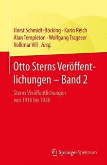 Otto Sterns Veröffentlichungen - Band 2: Sterns Veröffentlichungen von 1916 bis 1926