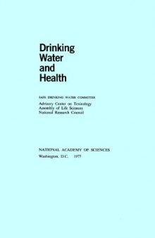 Drinking Water and Health volume 9 
