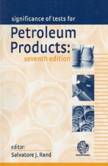Significance of Tests for Petroleum Products