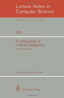Fundamentals of Artificial Intelligence: An Advanced Course