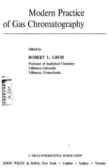 Modern practice of gas chromatography