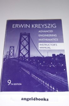 Instructor's Manual For Advanced Engineering Mathematics 9th Edition