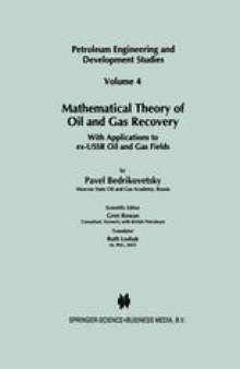 Mathematical Theory of Oil and Gas Recovery: With Applications to ex-USSR Oil and Gas Fields