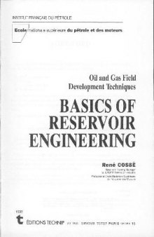 Basics of Reservoir Engineering