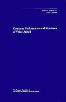 Company Performance and Measures of Value Added