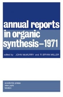 Annual Reports in Organic Synthesis–1971