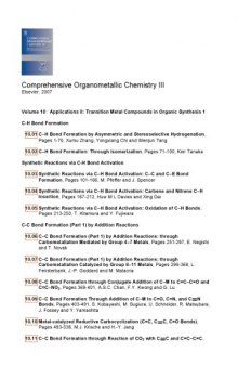 Applications II. Transition Metal Compounds in Organic Synthesis 1